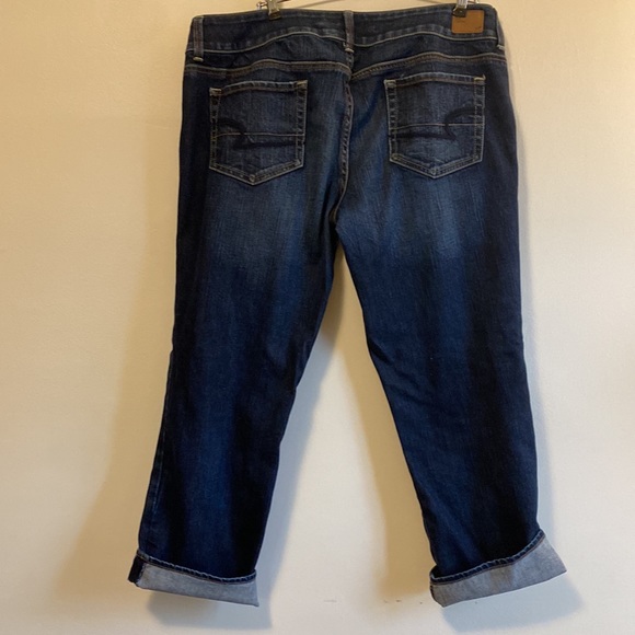 AMERICAN EAGLE Artist Bootcut CROPPED Jeans 14 - Picture 5 of 6